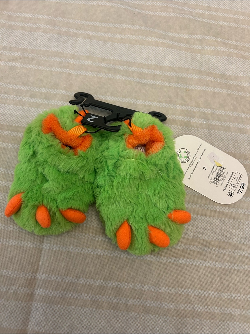 Toddler size 2 monster slippers